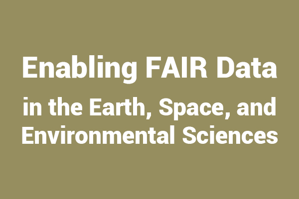 Abgeschlossenes Projekt  Enabling FAIR Data in the Earth, Space, and Environmental Sciences