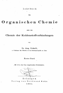 Kekulé, August: Lehrbuch der organischen Chemie oder der Chemie der Kohlenstoffverbindungen