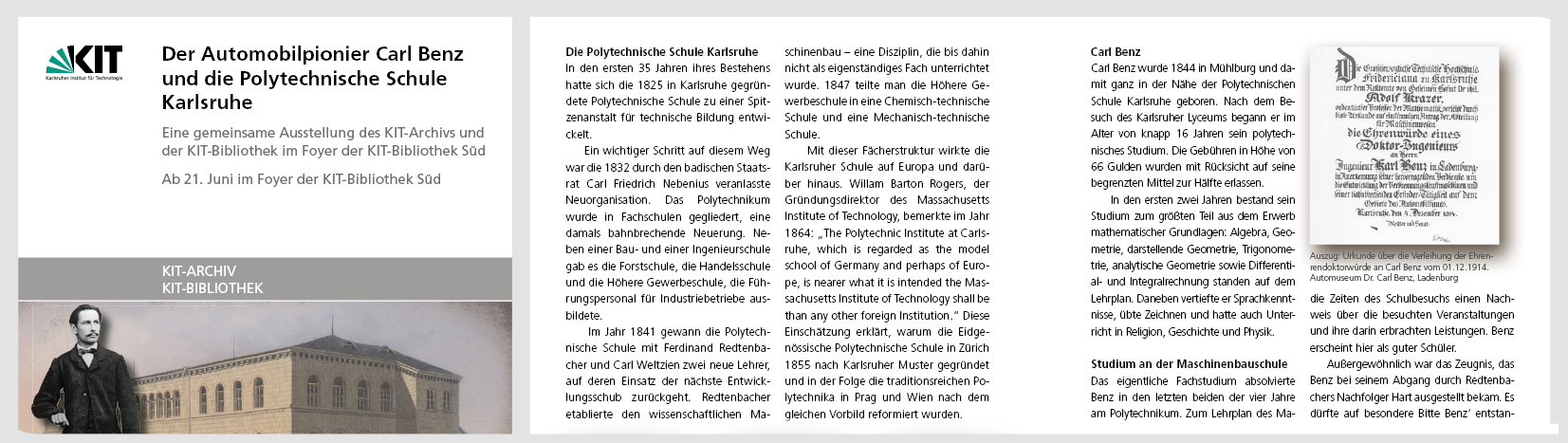 KIT Ausstellung Carl Benz