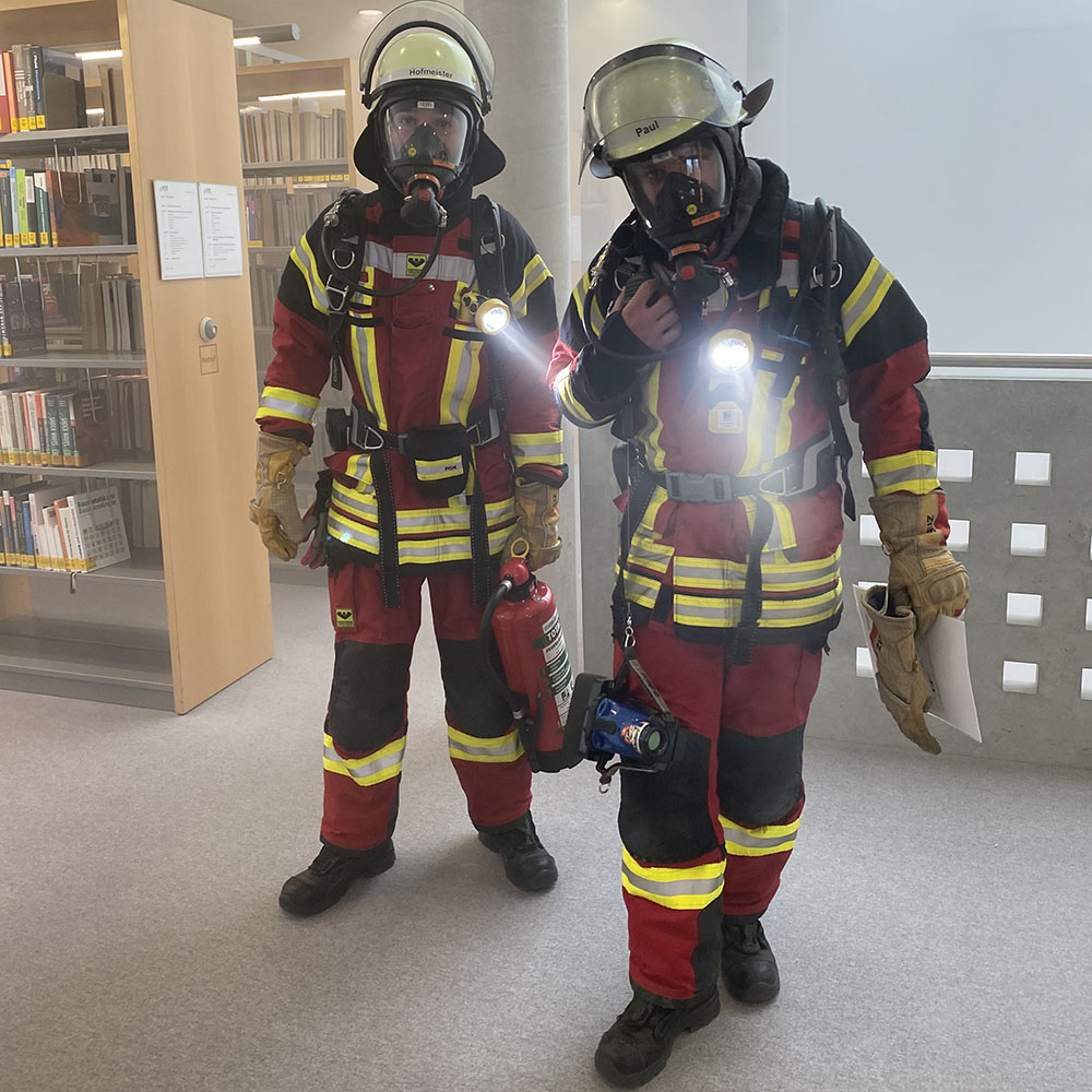 Feuerwehreinsatz in der KIT-Bibliothek