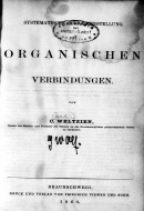 Weltzien, Karl: Systematische Zusammenstellung der organischen  Verbindungen