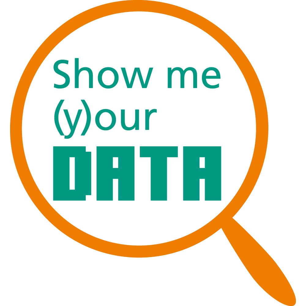 Logo - Show me (y)our data!