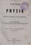Wilhelm Eisenlohr: Lehrbuch der Physik - Cover